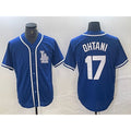 Los Angeles Dodgers #17 Shohei Ohtani Blue AmberGomez Cool Base Stitched Jersey