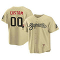 Custom Arizona Diamondbacks Gold AmberGomez ACTIVE PLAYER 2021 City Connect Cool Base Stitched Jersey