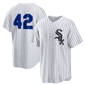 Chicago White Sox #42 Jackie Robinson White AmberGomez Home 2025 Day Replica Jersey