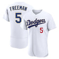 Los Angeles Dodgers #5 Freddie Freeman Player Gold White AmberGomez 2026 Collection Stadium Limited Elite Stitched Jerseys