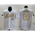 New York Mets #20 Pete Alonso Number White AmberGomez 2022 All Star Stitched Cool Base Jersey