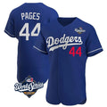 Los Angeles Dodgers #44 Andy Pages Player Royal AmberGomez World Series Limited Elite Home Stitched Jerseys
