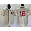 Chicago Cubs #16 Patrick Wisdom 2022 Cream AmberGomez Field of Dreams Cool Base Stitched Jersey