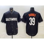 Baltimore Orioles #39 Corbin Burnes Black AmberGomez 2023 City Connect Cool Base Stitched Jersey