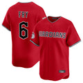 Cleveland Guardians #6 David Fry Player Red AmberGomez Limited Home Stitched Jerseys