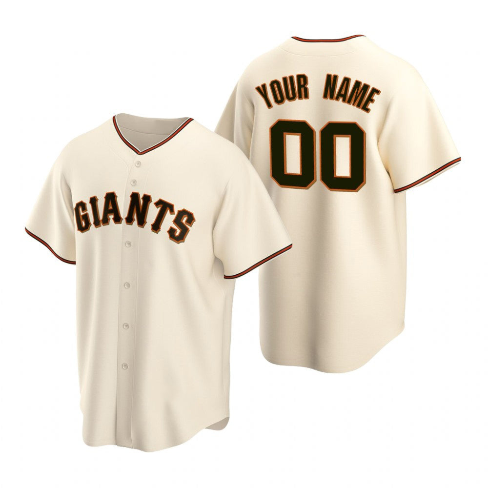 Custom San Francisco Giants Cream AmberGomez Stitched Cool Base Home Jersey