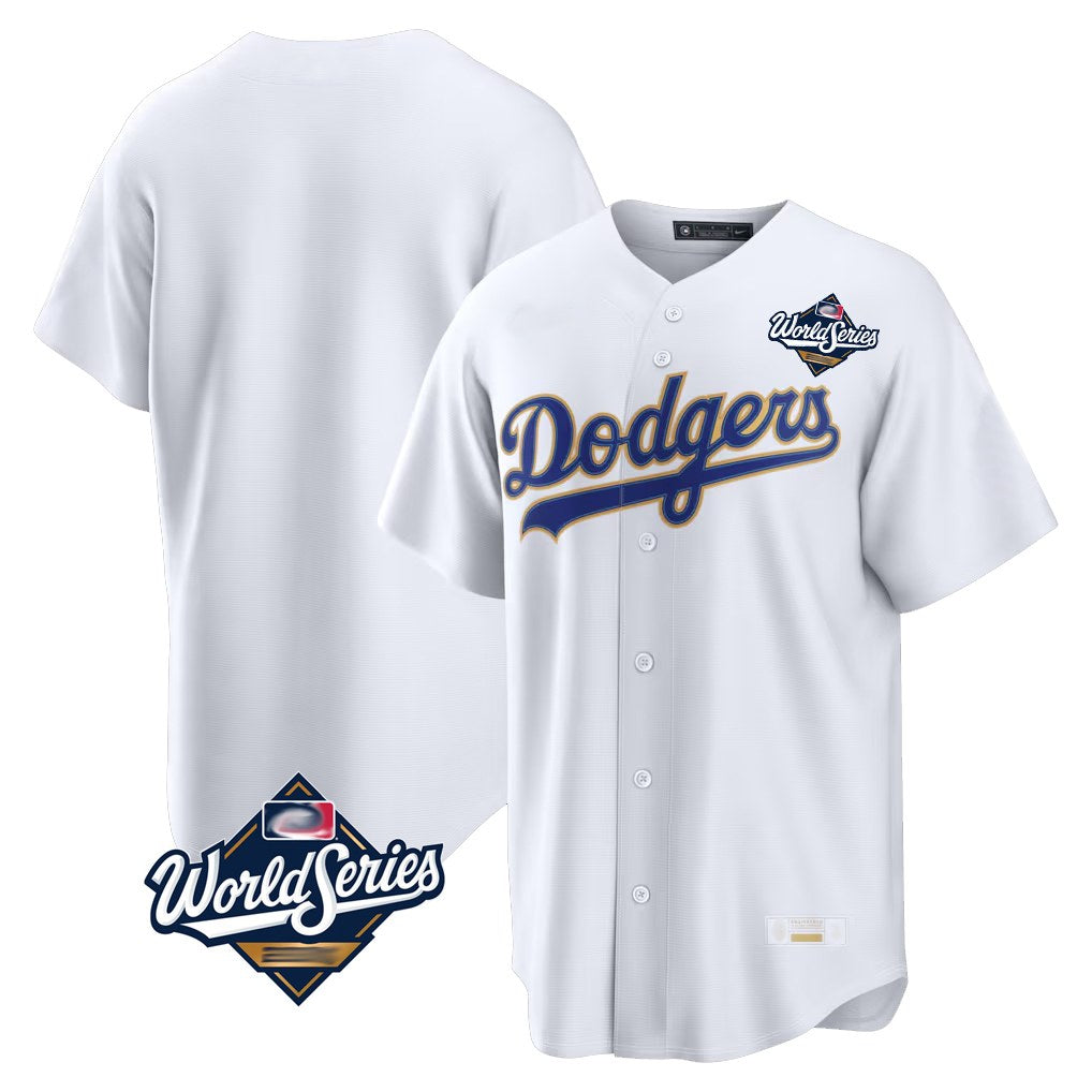 Los Angeles Dodgers Blank Player Gold White AmberGomez 2026 Collection Stadium Limited World Series Stitched Jerseys