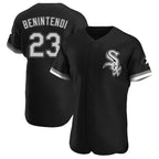 Chicago White Sox #23 Andrew Benintendi Player Black AmberGomez Limited Elite Home Stitched Jerseys