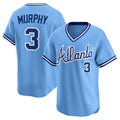 Atlanta Braves #3 Dale Murphy Light Blue AmberGomez Throwback Cooperstown Collection Limited Jersey