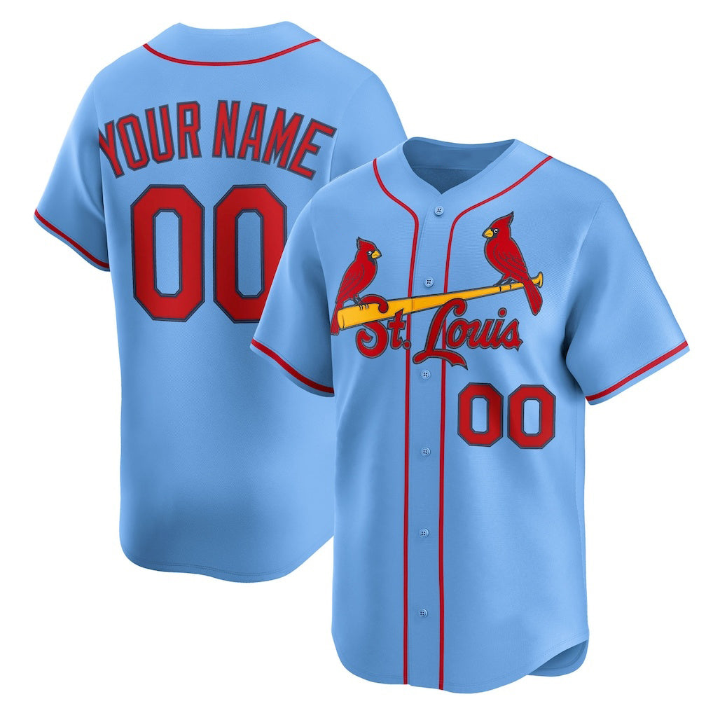 Custom St. Louis Cardinals Light Blue AmberGomez Alternate Limited Jersey