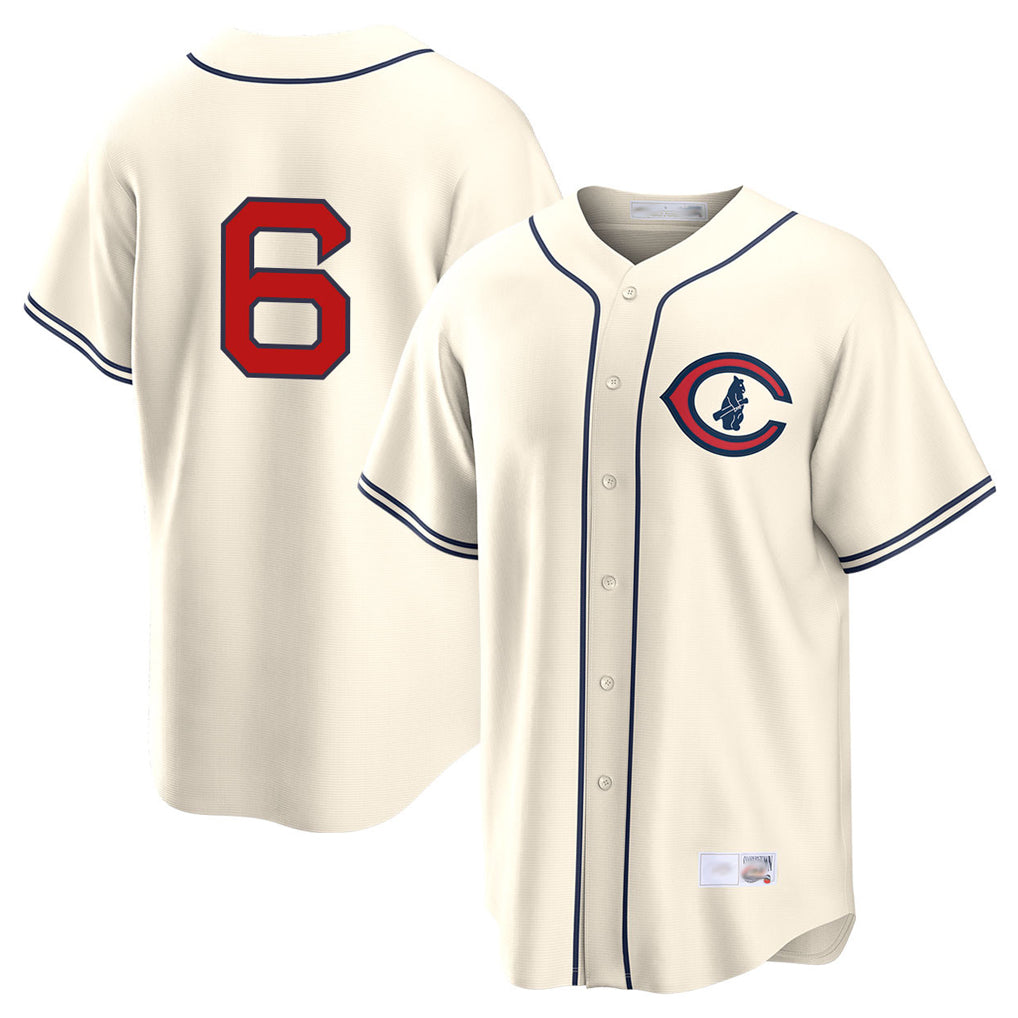 Chicago Cubs #6 Matt Shaw Player Cream AmberGomez Field of Dreams Home Game Stitched Jerseys
