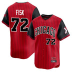 Chicago White Sox #72 Carlton Fisk Player Red AmberGomez City Connect Limited Home Stitched Jerseys