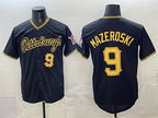 Pittsburgh Pirates #9 Bill Mazeroski Black AmberGomez Limited Stitched Jersey