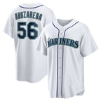 Seattle Mariners #56 Randy Arozarena White AmberGomez Home Replica Jersey