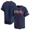 Atlanta Braves Blank Navy AmberGomez 2025 Speedway Classic Alternate Limited Stitched Jersey