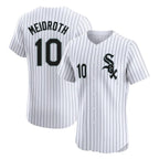 Chicago White Sox #10 Chase Meidroth Player White AmberGomez Stripe Limited Elite Home Stitched Jerseys