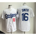 Los Angeles Dodgers #16 Will Smith White AmberGomez Home Limited Stitched Jersey