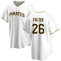 Pittsburgh Pirates #26 Bailey Falter White AmberGomez Cool Base Stitched Jersey