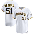 Pittsburgh Pirates #51 David Bednar White AmberGomez 2025 Home Limited Stitched Jersey