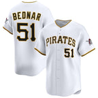 Pittsburgh Pirates #51 David Bednar White AmberGomez 2025 Home Limited Stitched Jersey
