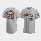 Houston Astros #20 Chas McCormick Gray AmberGomez 60th Anniversary Flex Base Stitched Jersey