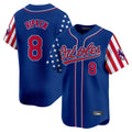 Baltimore Orioles #8 Cal Ripken Player Royal AmberGomez Independence Day Vapor Premier Limited Home Game Stitched Jerseys