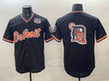 Detroit Tigers Team Big Logo Navy AmberGomez 2026 Alternate USA 250' Patch Vapor Premier Limited Stitched Jersey