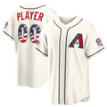 Custom Arizona Diamondbacks 2026 All-Star Edition Stars & Stripes Cream AmberGomez Stadium Pick-A-Player Jersey