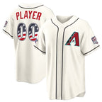 Custom Arizona Diamondbacks 2026 All-Star Edition Stars & Stripes Cream AmberGomez Stadium Pick-A-Player Jersey