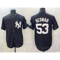 New York Yankees #53 David Bednar Black AmberGomez Stitched Jersey
