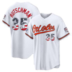 Baltimore Orioles #35 Adley Rutschman 2026 All-Star Edition Stars & Stripes White AmberGomez Stadium Jersey