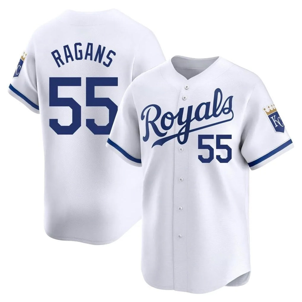 Kansas City Royals #55 Cole Ragans Player White AmberGomez Alt Limited Home Stitched Jerseys