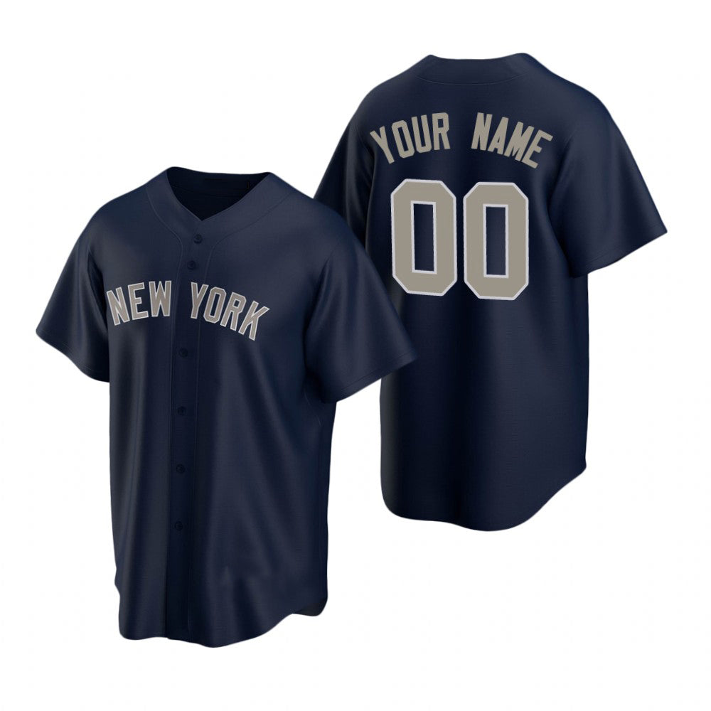 Custom New York Yankees Navy AmberGomez Stitched Cool Base Jersey