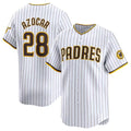 San Diego Padres #28 Jose Azocar White AmberGomez 2024 Home Limited Stitched Jersey
