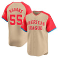 Kansas City Royals #55 Cole Ragans Player Cream AmberGomez American League All-Star Game Limited Home Stitched Jerseys
