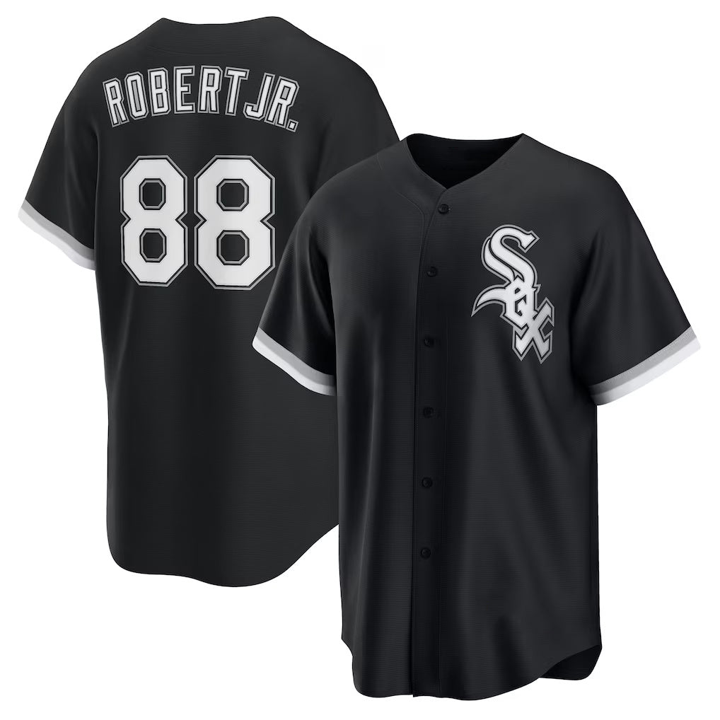 Chicago White Sox #88 Luis Robert Jr. Black AmberGomez Alternate 2 Replica Jersey