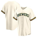Milwaukee Brewers Cream AmberGomez Home Replica Team Jersey