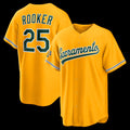 Oakland Athletics #25 Brent Rooker Gold AmberGomez Alternate Stadium Jersey