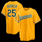 Oakland Athletics #25 Brent Rooker Gold AmberGomez Alternate Stadium Jersey