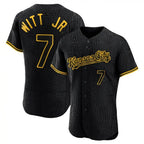 Kansas City Royals #7 Bobby Witt Jr. Player Black AmberGomez Snake Skin City Limited Elite Stitched Jerseys
