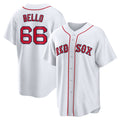 Boston Red Sox #66 Brayan Bello White AmberGomez Home Replica Jersey