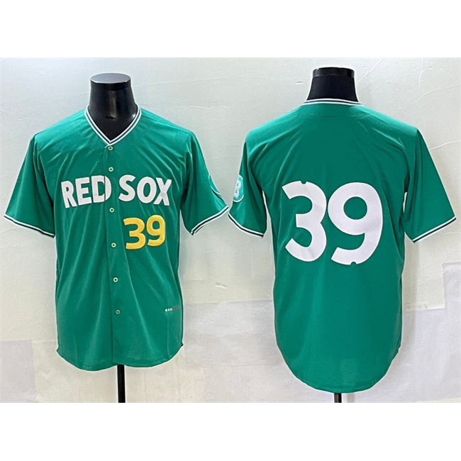Boston Red Sox #39 Marcelo Mayer Green AmberGomez 2025 City Connect Limited Stitched Jersey
