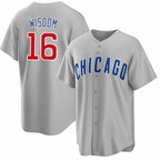 Chicago Cubs #16 Patrick Wisdom Gray AmberGomez Cool Base Stitched Jersey