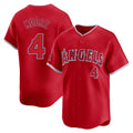 Los Angeles Angels #4 Christian Moore Player Red AmberGomez Home Limited Stitched Jerseys