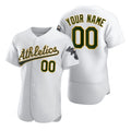 Custom Oakland Athletics White AmberGomez 2020 Stitched Flex Base Jersey