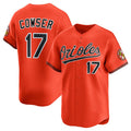 Baltimore Orioles #17 Colton Cowser Orange AmberGomez 2025 2nd Alternate Limited Stitched Jersey