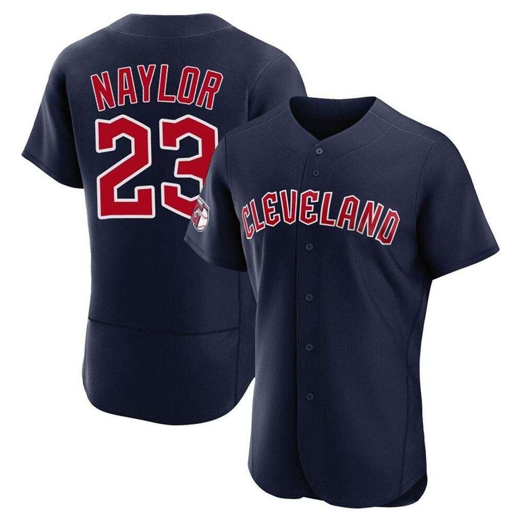 Cleveland Guardians #23 Bo Naylor Player Navy AmberGomez Limited Elite Home Stitched Jerseys