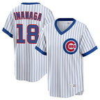 Chicago Cubs #18 Shota Imanaga Player White AmberGomez T-shirt Cooperstown Collection Limited Stitched Jerseys