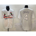St. Louis Cardinals #4 Yadier Molina White AmberGomez Cool Base Stitched Jersey
