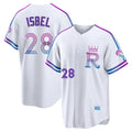 Kansas City Royals #28 Kyle Isbel Player White AmberGomez 2026 City Connect Limited Home Stitched Jerseys